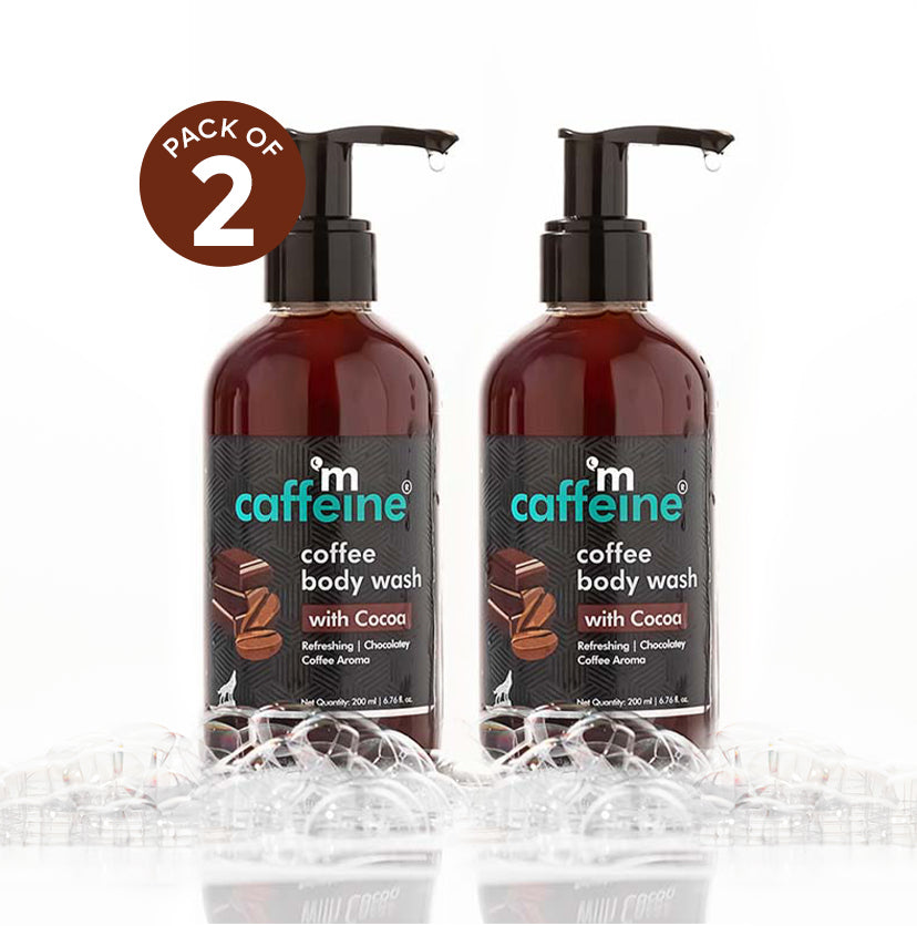 Coffee Body Wash with Cocoa for Energizing & De-Tan -200ml - Pack of 2