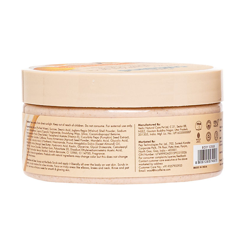 Smoky Pumpkin Spice Body Scrub | Exfoliates, Removes Tan | Sweet & Spicy Aroma - 175g