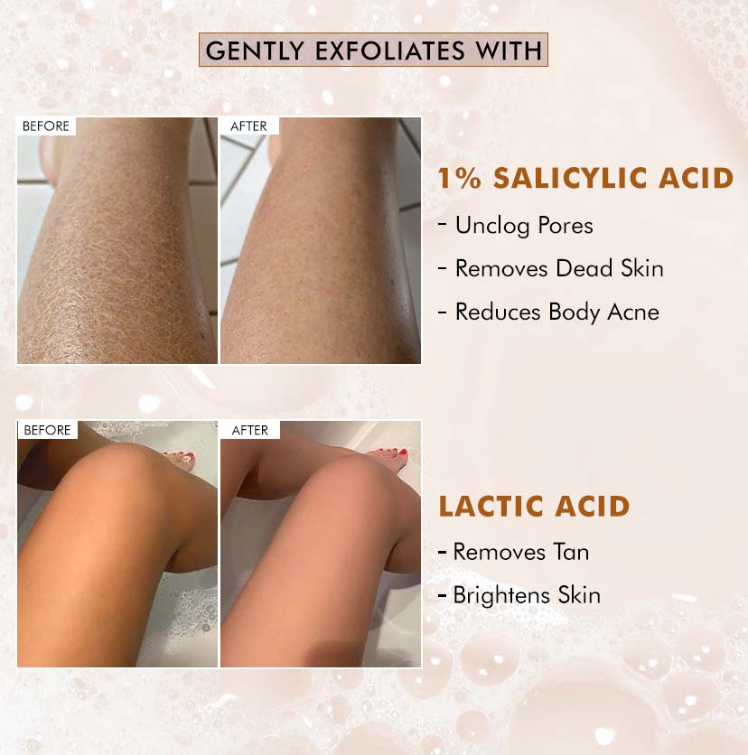 Exfoliating Tan Removal 1% Salicylic Acid & Lactic Acid Caramel Crunch Soap - 300g (3x100g)
