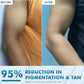 mCaffeine By the Blues Perfume Body Lotion 300 ml - before and after arm comparison with a cell-based study footnote