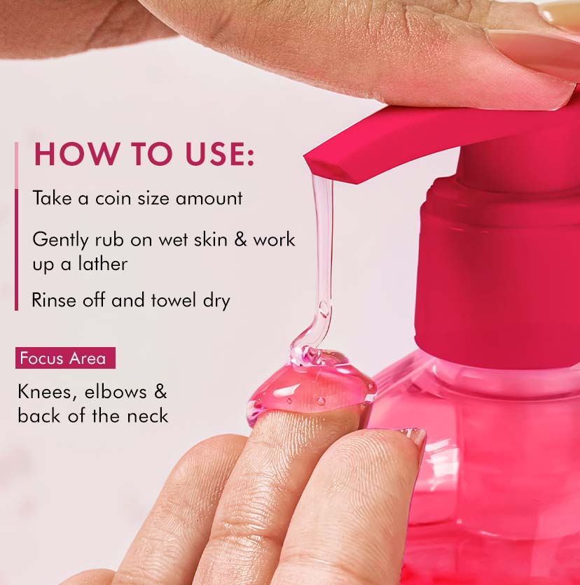 Brightening Body Wash | 5% Niacinamide & Raspberry Extracts (300ml)