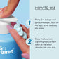 mCaffeine By the Blues Perfume Body Lotion 300 ml - how to use panel with a hand pumping lotion from the bottle