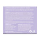 mCaffeine Super Glow Flash Facial Mask 50 gm - back of carton with the full ingredient list and directions of use