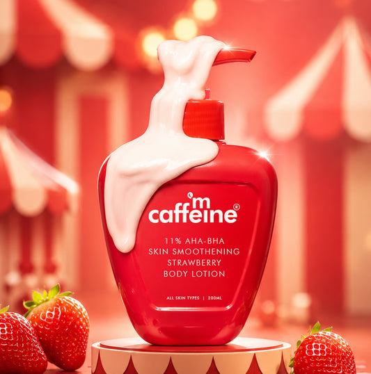 11% AHA BHA Strawberry Body Lotion for Skin Smoothening