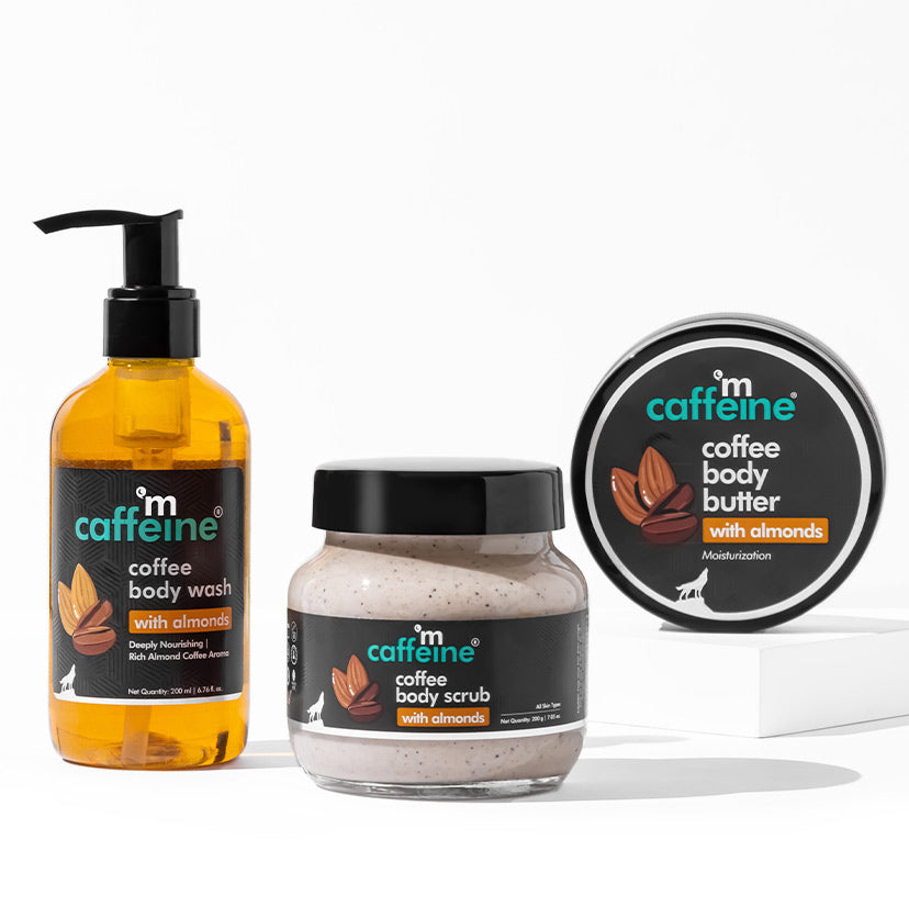 Deep body cleansing trio- Coffee & Almonds