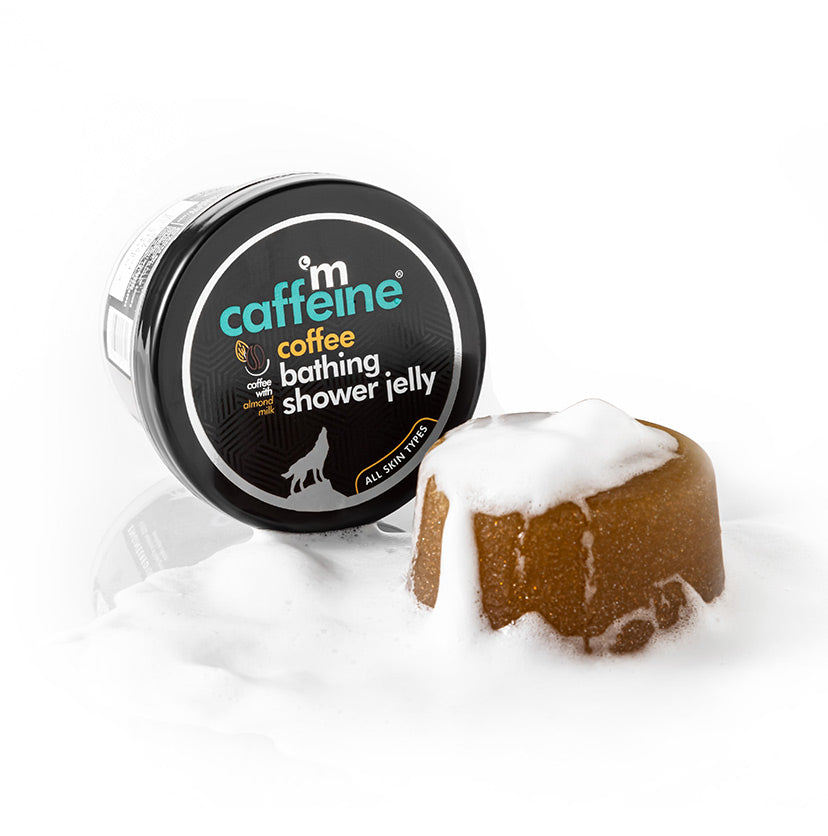 Coffee Bathing Shower Jelly Soap with Almond Milk - Nourishes & Softens - 100 g
