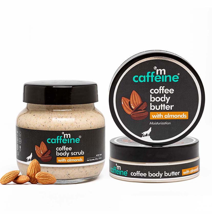 Coffee & Almonds Scrub-Moisturize Routine / Duo