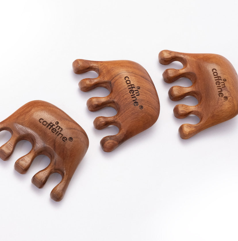 Wooden Head Massage Comb