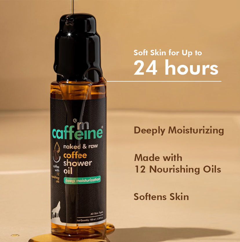 Coffee Shower Oil Body Wash with 12 Nourishing Oils for Deep Moisturization & Nourishment- 100 ml