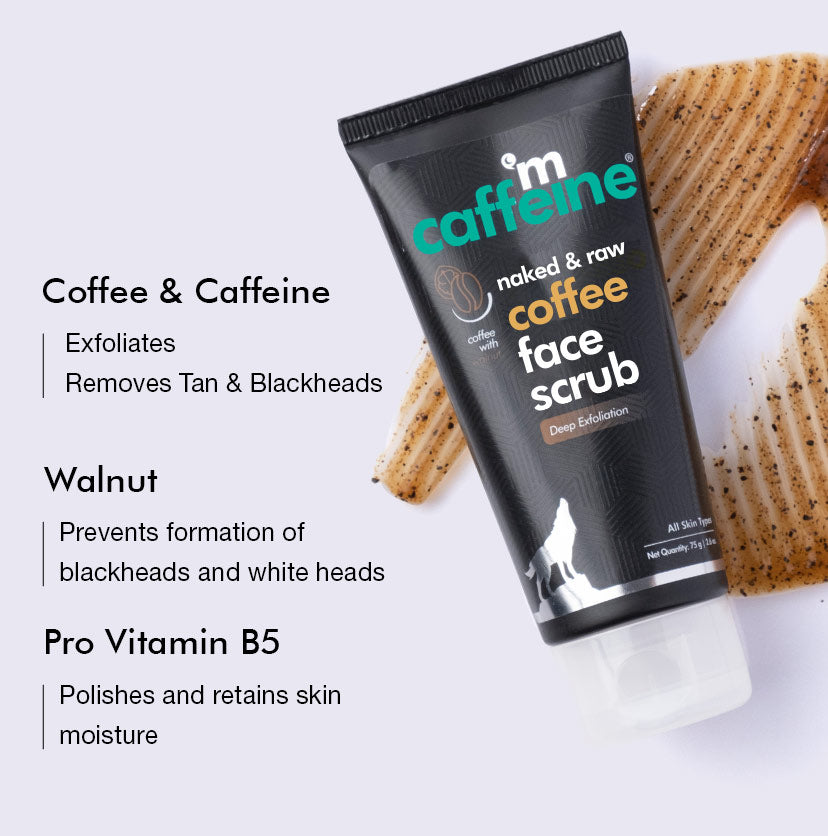 Coffee Face Scrub with Walnut for Glowing Skin