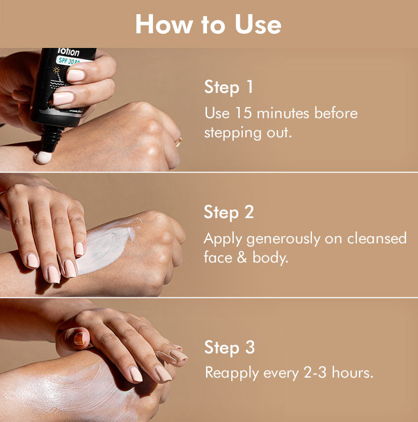 How To Use Coffee Lotion Sunscreen