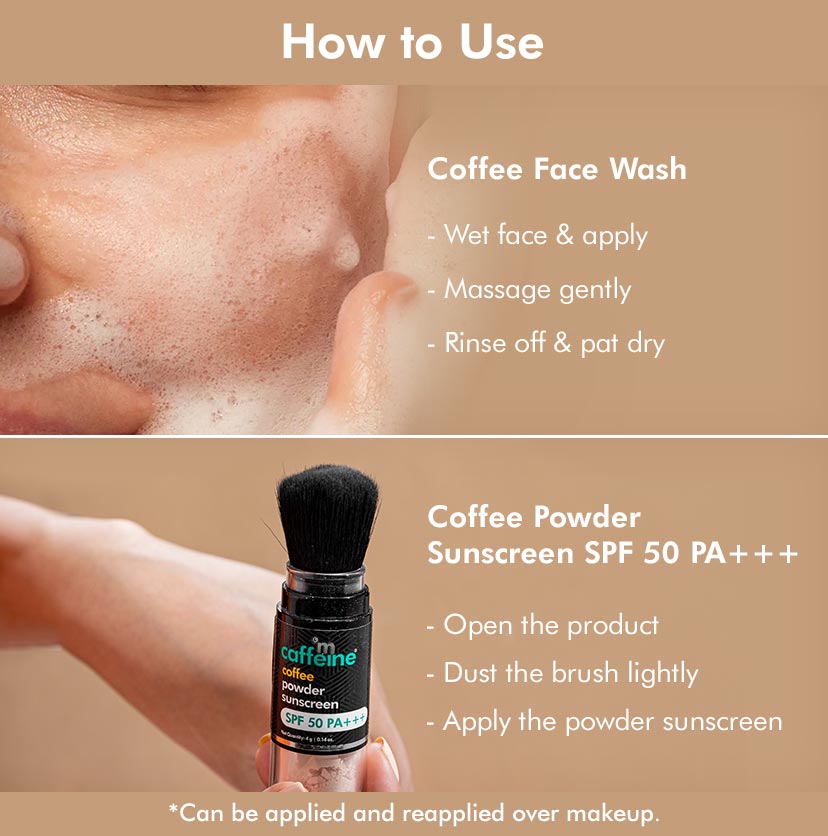 Coffee Cleanse & Protect SPF 50+++ Routine