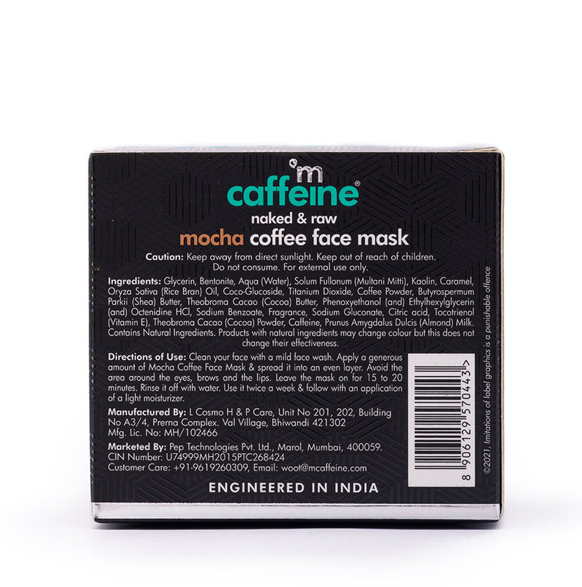 Mocha Coffee Face Mask with Cocoa - Bentonite & Kaolin Clay | For Skin Repair - 100gm