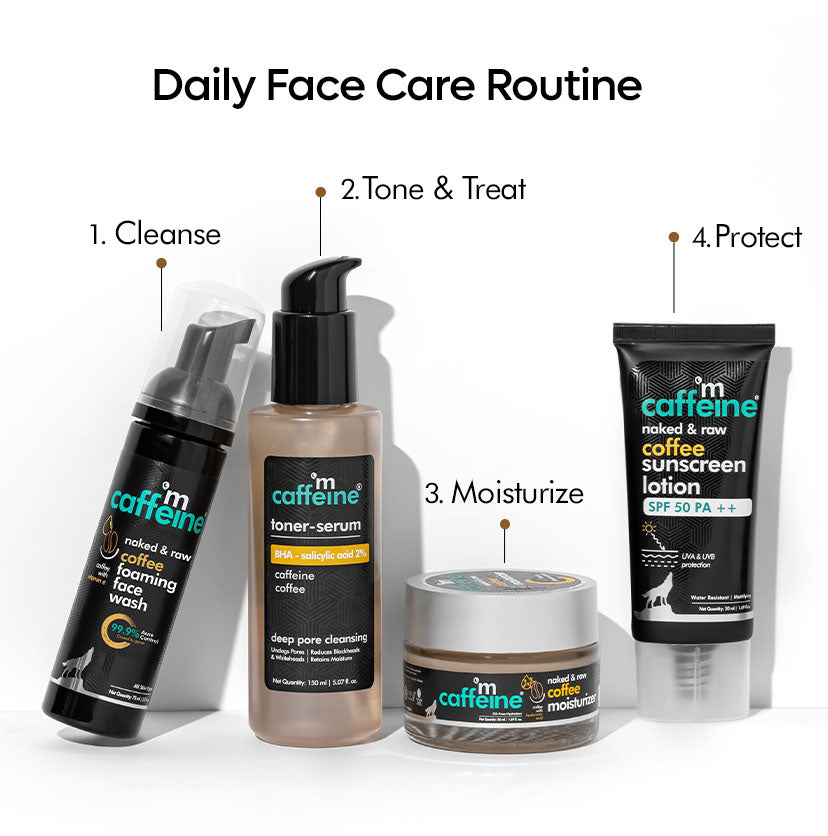 daily face care routine to Moisturize
