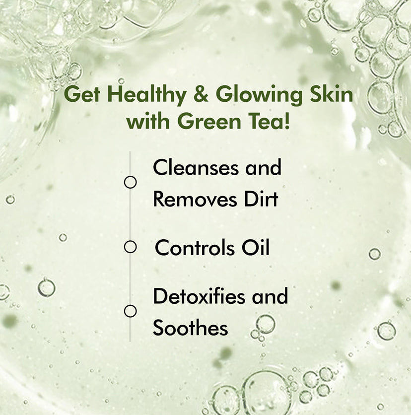Green Tea Face Wash with Vitamin C For Glowing Skin