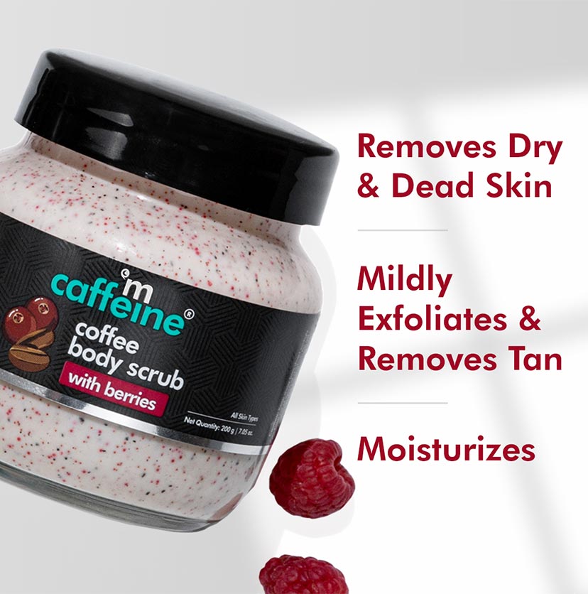 Coffee Body Scrub with Berries to Remove Dru & Dead Skin