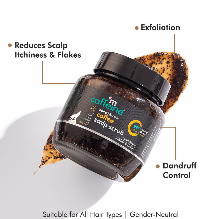 Coffee Scalp Scrub - 250 g | 99% Dandruff Reduction - Natural & Vegan