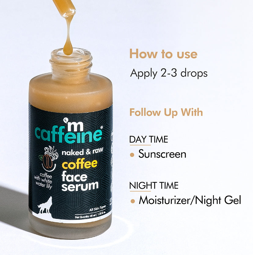 How To Use coffee face serum