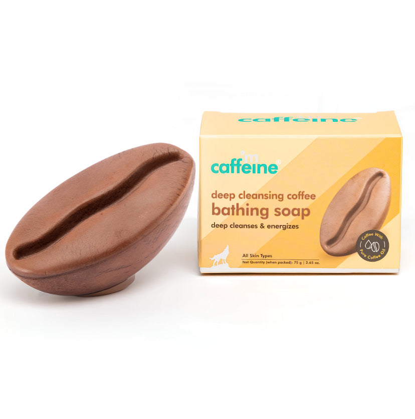 Deep Cleansing Coffee Bathing Soap for Soft & Smooth Skin - 75g - Natural & 100% Vegan