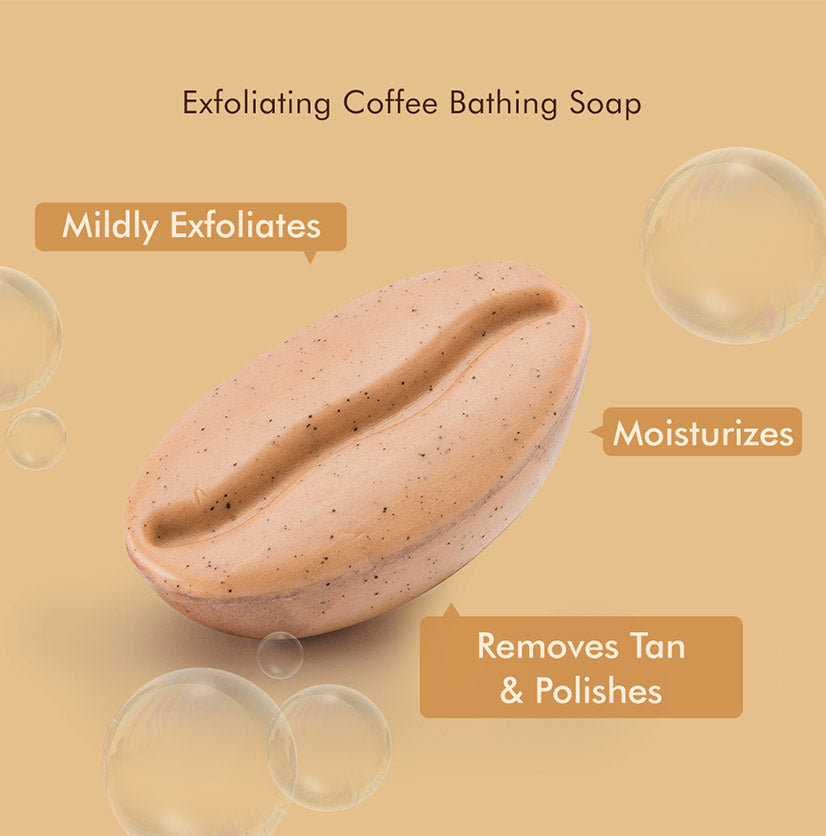 Assorted Coffee Bathing Soaps - Pack of 3