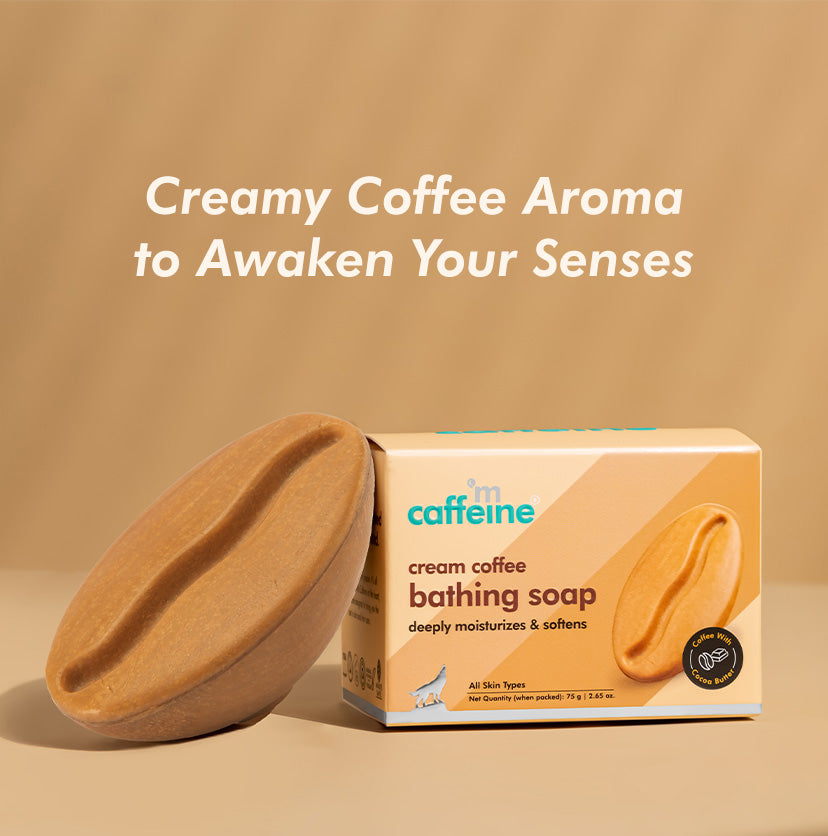Cream Coffee Bathing Soap for Deep Moisturization - 75g - Natural & 100% Vegan