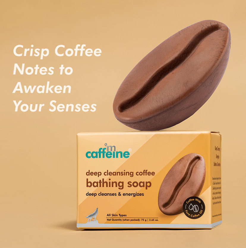 Deep Cleansing Coffee Bathing Soap for Soft & Smooth Skin - 75g - Natural & 100% Vegan