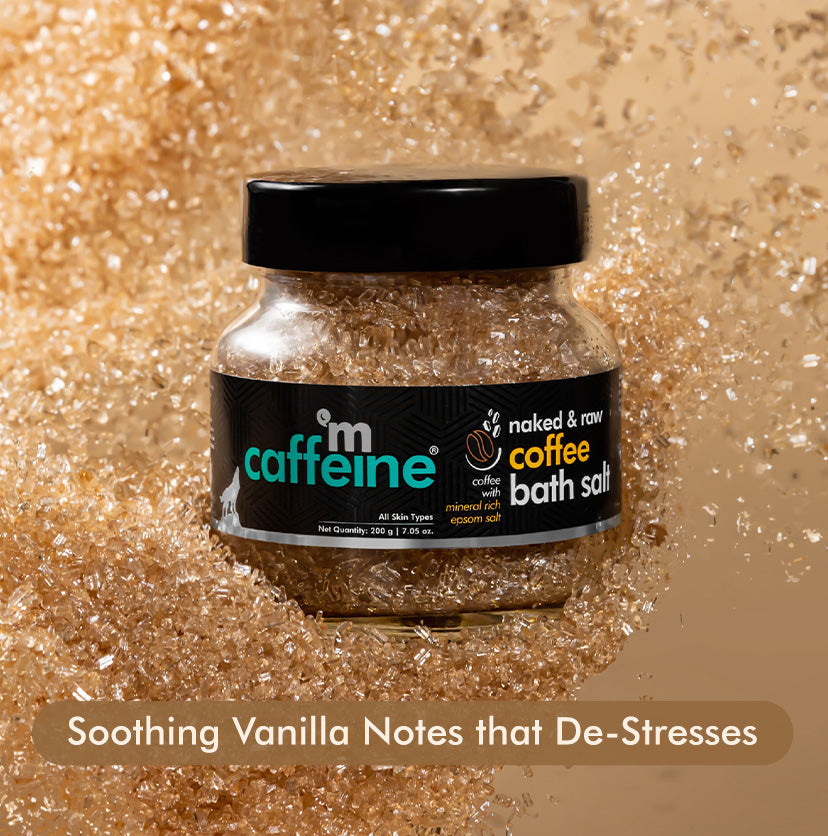 Coffee & Epsom Bath Salt to Destress & Relax - 200g - Natural & 100% Vegan