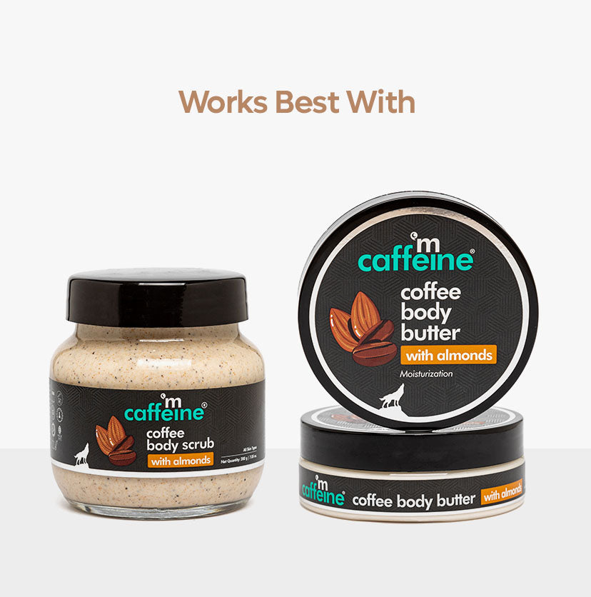 Coffee & Almond Body Butter with Shea Butter for Deep Moisturization & Smooth Skin - 100 g