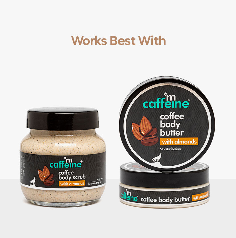 Coffee & Almond Body Butter with Shea Butter for Deep Moisturization & Smooth Skin - 100 g-a