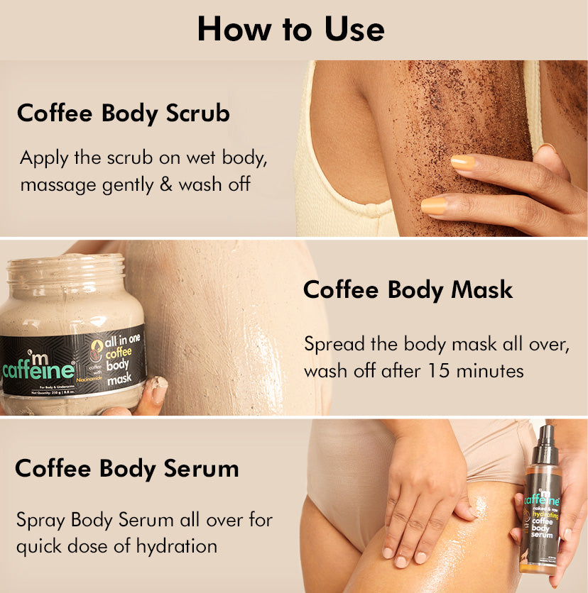 Coffee Detan & Hydrate Complete Body Care Routine