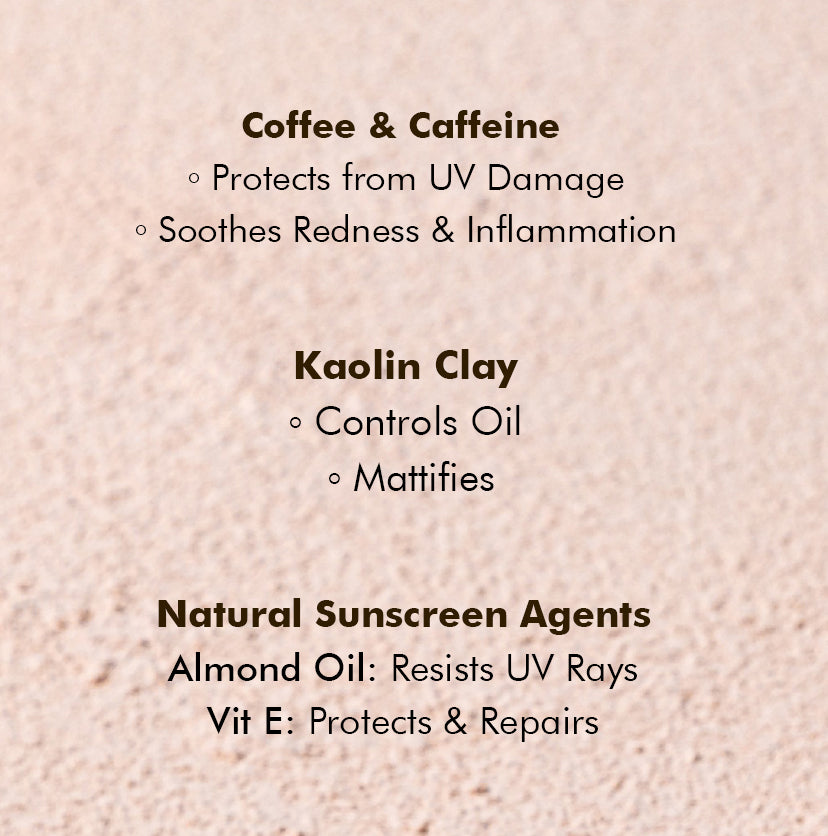 coffee power sunscreen natural sunscreen agents