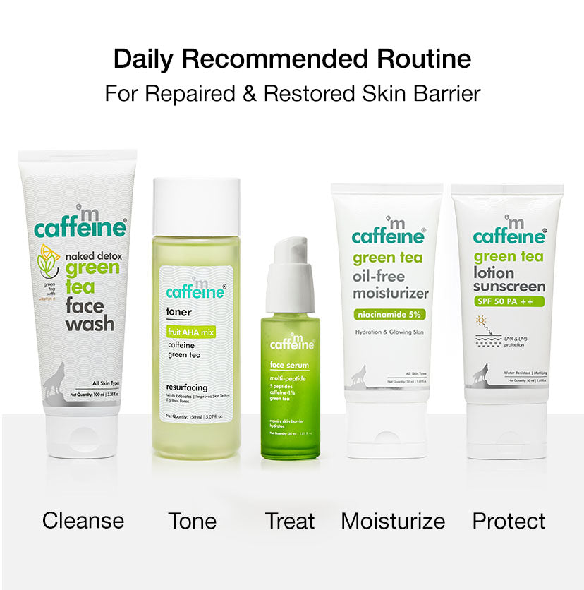 Green Tea Face Serum Daily Recommended Routine