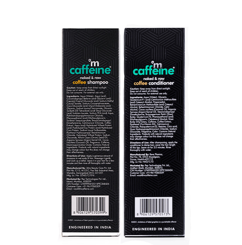 Coffee Shampoo & Coffee Conditioner Duo - Hair Fall Control
