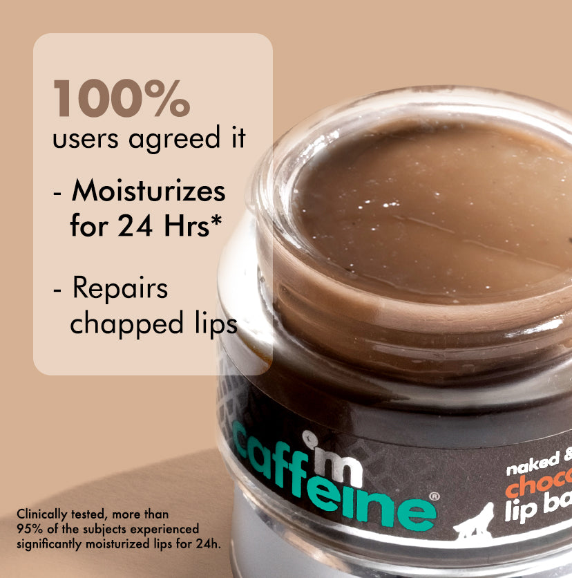 Choco Lip Balm with Cocoa Butter - Heals Dry Chapped Lips | 24H Deep Moisturization - 12g