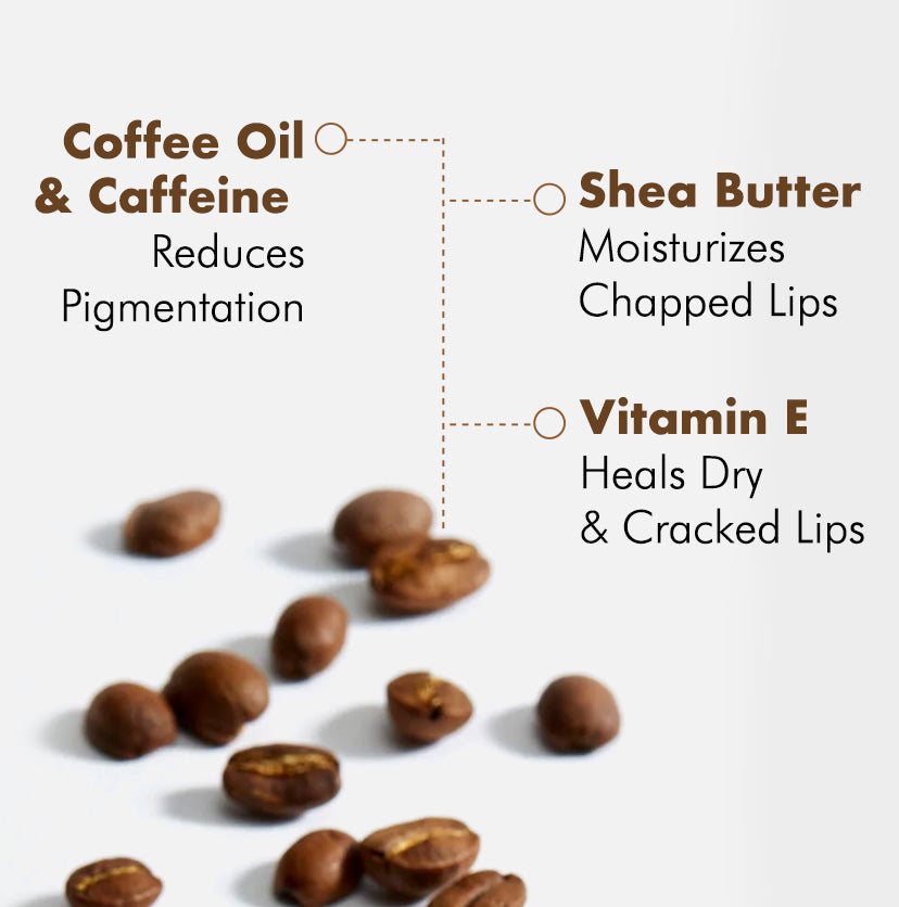 Coffee Lip Balm for Dry & Pigmented Lips | 100% Vegan | 12g