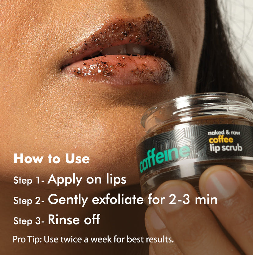 Coffee Lip Scrub for Chapped Lips | Reduces Tan & Pigmentation - 12g