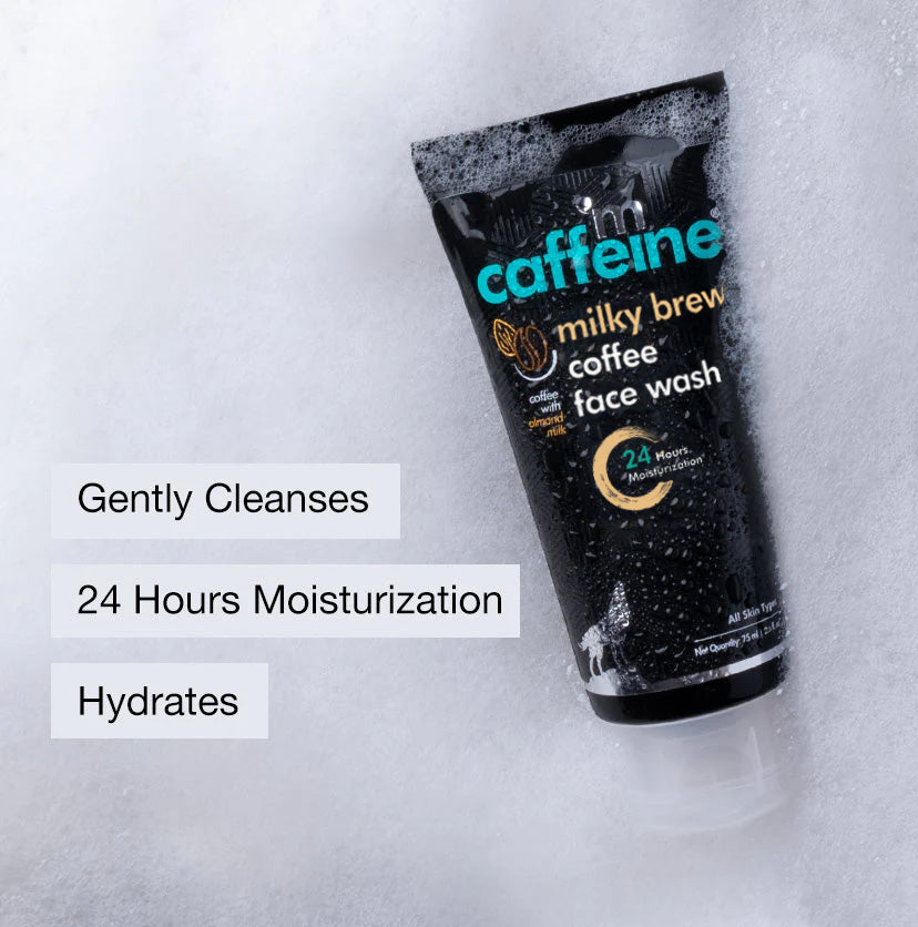 Coffee & Milk Face Wash For Gently Cleanses