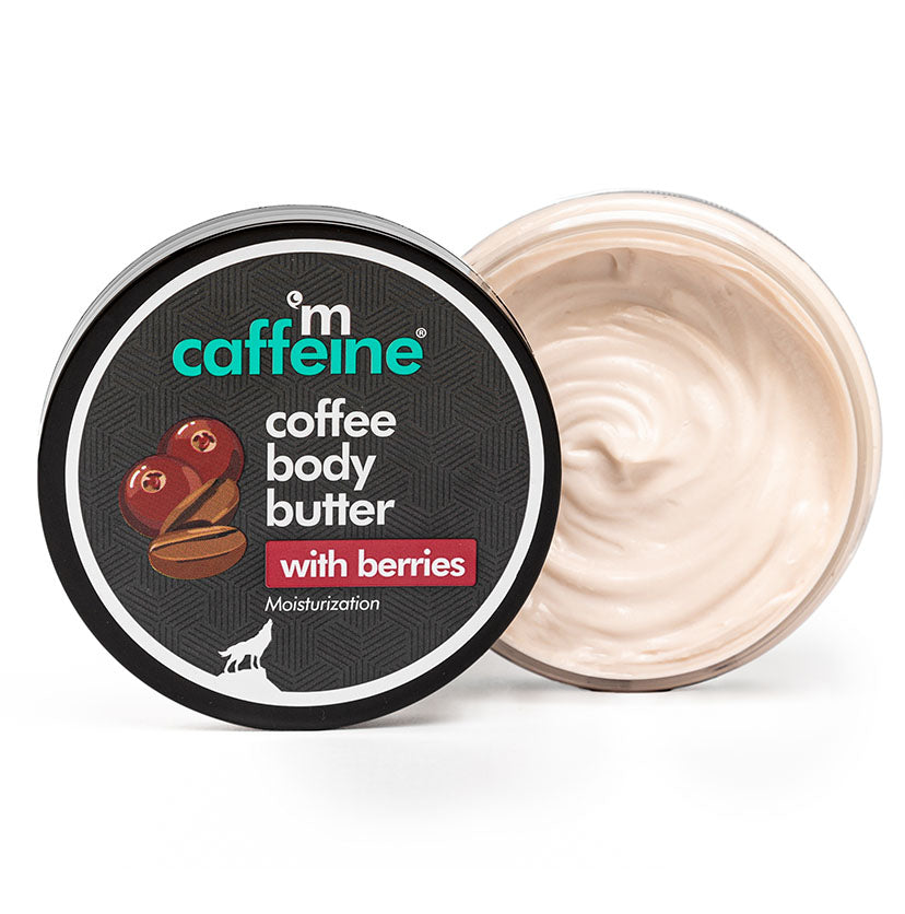 Coffee & Berries Body Butter with Shea Butter for Deep Moisturization & Smooth Skin